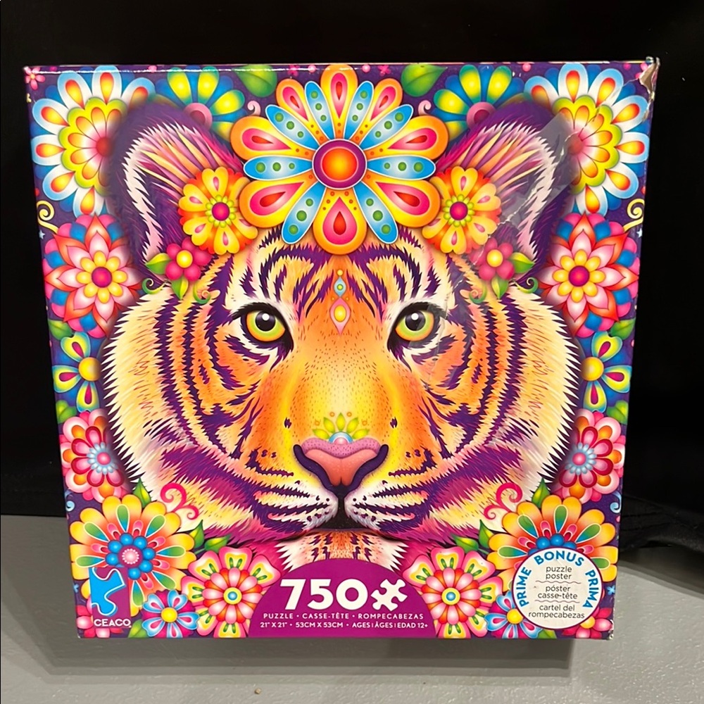CEACO Groovey Animals Tiger 750 Piece Jigsaw Puzzle ceao SALE🔴3/$25!